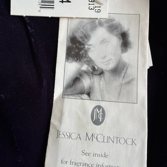 Jessica McClintock Navy Velvet Gold Sequins Long Sleeve Vintage Dress Size 14 - Picture 4 of 7